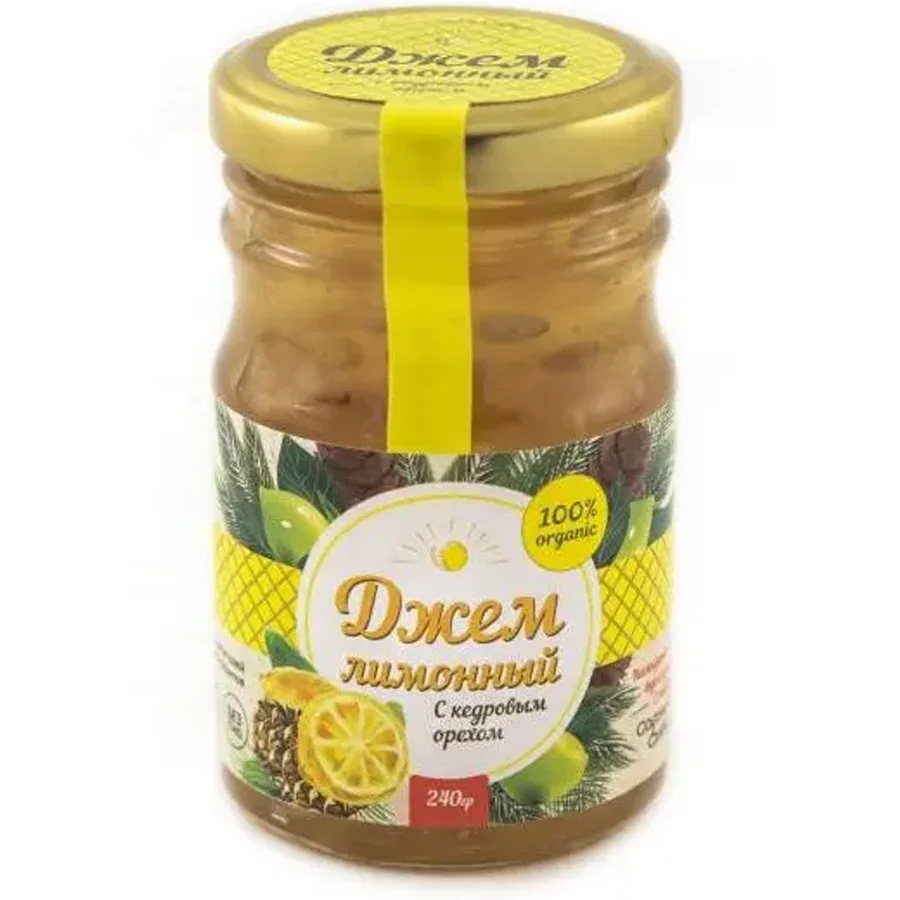 Lemon jam with pine nuts, 240g