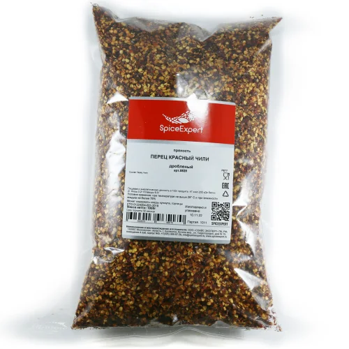Pepper red crushed chili 1000g package SPICEXPERT