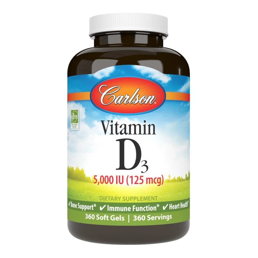 Vitamin D3 5000 - Carlson 360 капсул