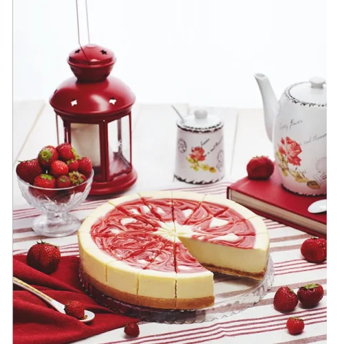 Cheesecake "New-York" with strawberries, 12 servings