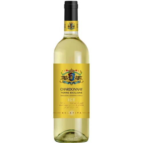 Dry white wine with a protected geographical indication of the IGT category "CHARDONNAY", Triveneto region. Trademark "Solarita" 2019 11.5% 0.75