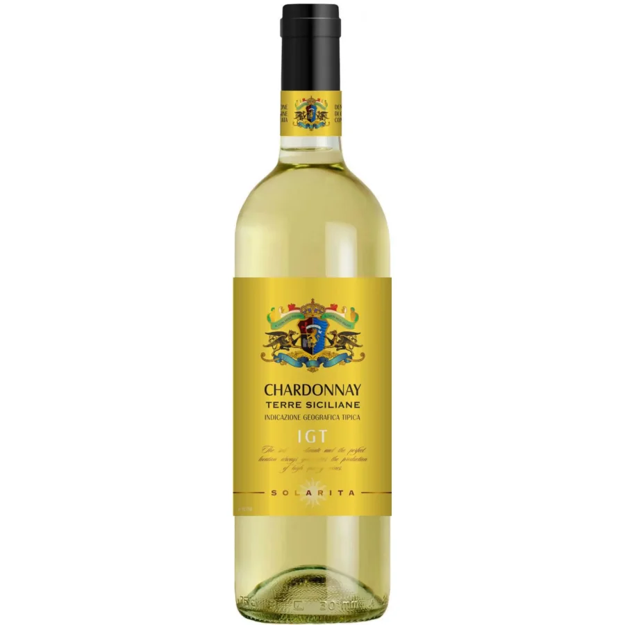 Вино с защищенным географическим указанием сухое белое категории IGT  "ШАРДОНЕ", регион Тривенето. Товарный знак "Solarita" 2019 11,5% 0,75