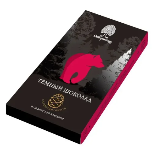 Dark MINI chocolate with cranberries and pine nuts / 40 g