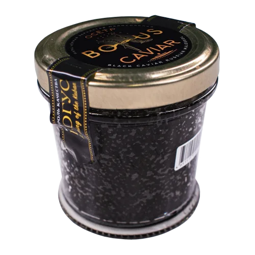 Black granular caviar of sturgeon 230 grams