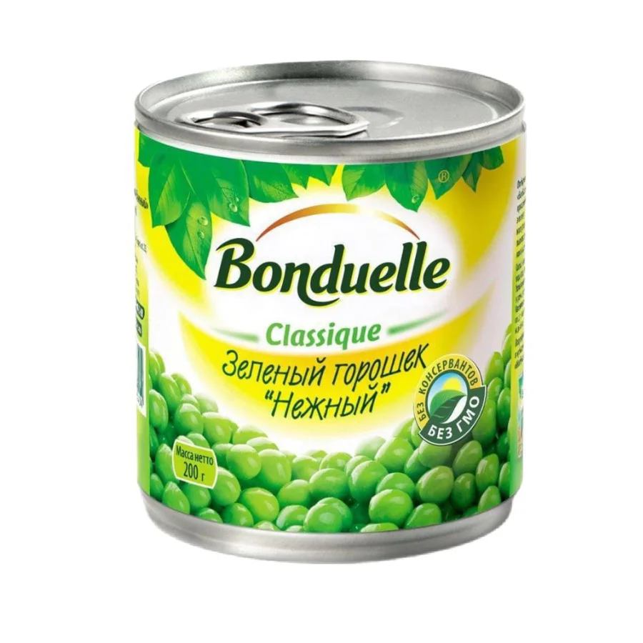 Canned Bonduel peas