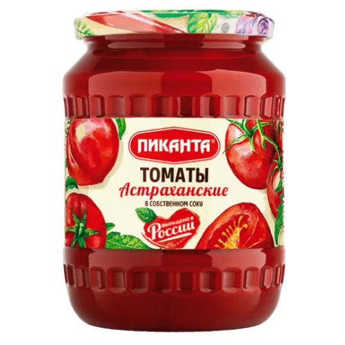 Astrakhan tomatoes in their own juice 690 gr. "Piquant"