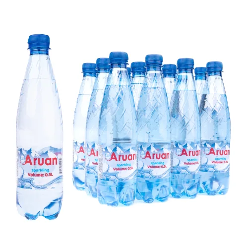 Natural drinking water Aruan 0.5 l carbonated