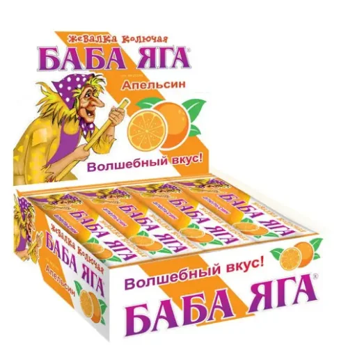 Баба Яга апельсин жевательная конфета