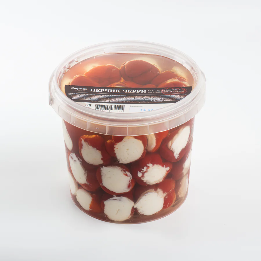 Перцы фаршированные черри (красный острый) 600 г