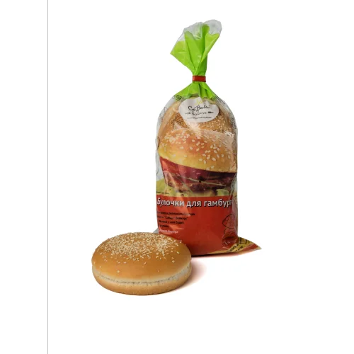 Buns for hamburger with sesame 100 mm retail
