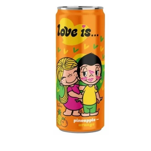 Carbonated Drink Love Is Pineapple Opelsin R / B 330 ml