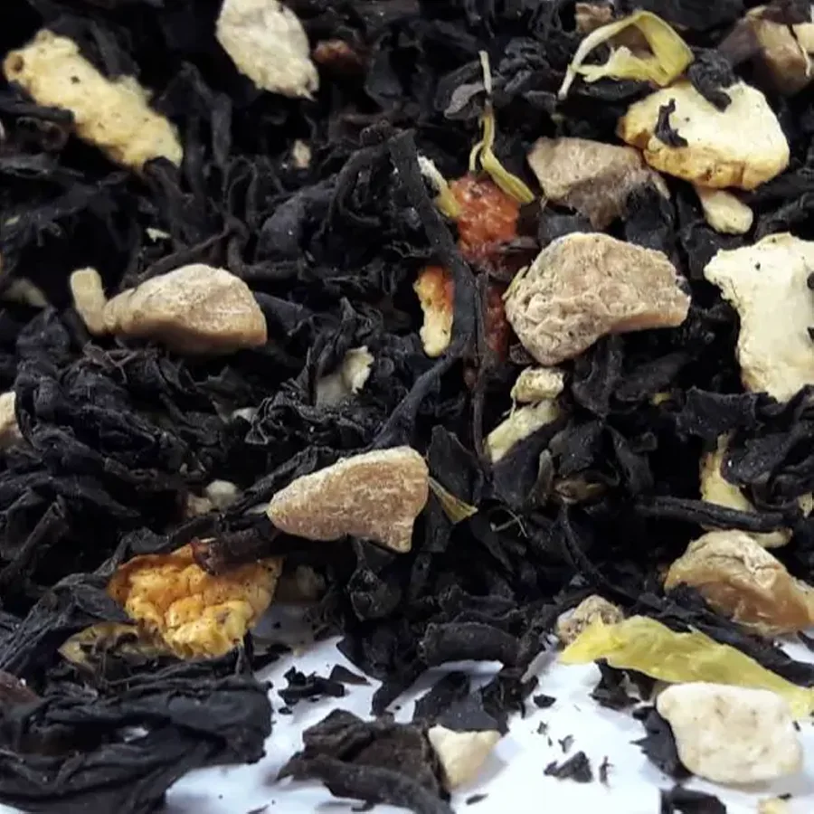 Black tea flavored Ginger-orange