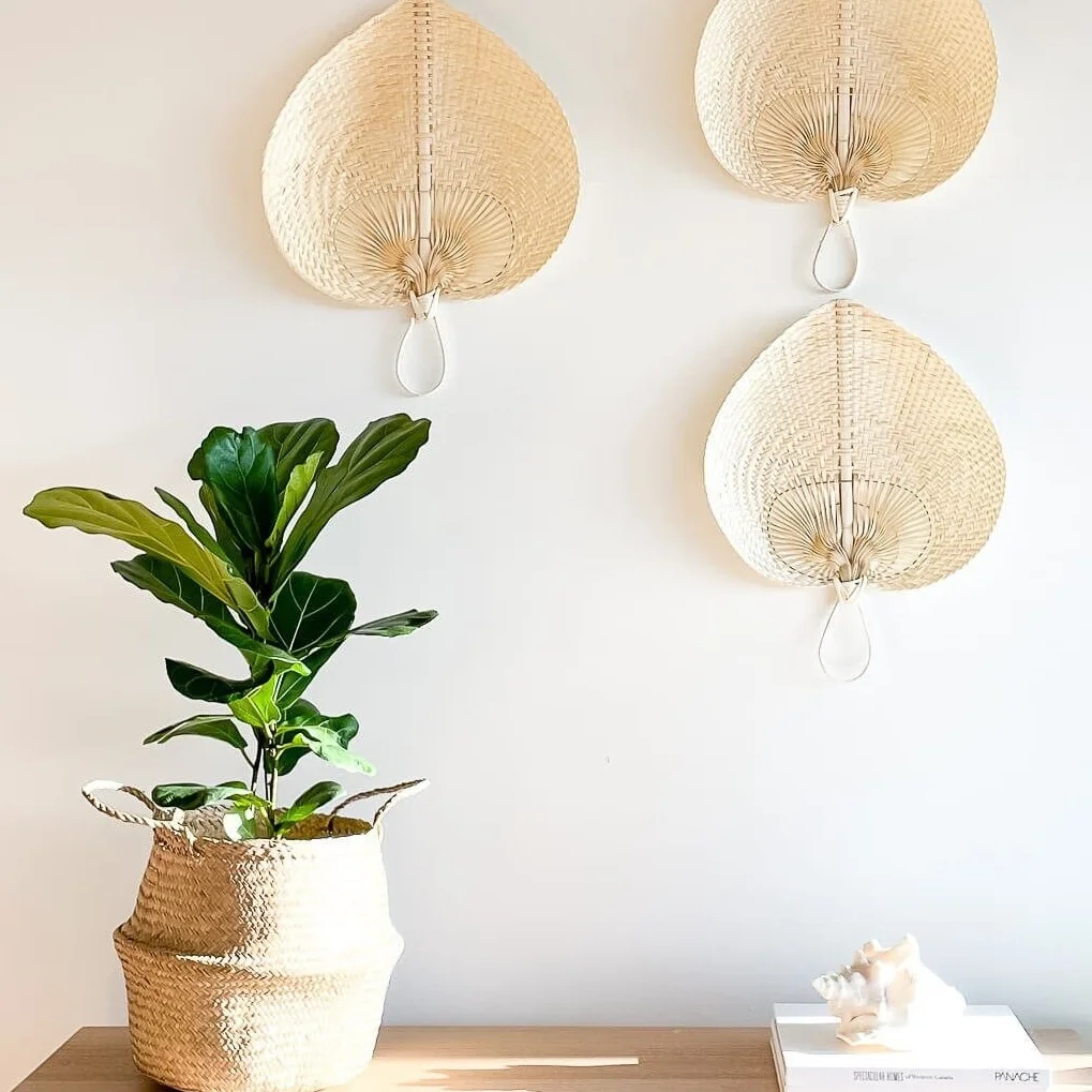 Bamboo Woven Hand Fan, Bamboo Fan Wall Hanging Decoration, Wall Decor, Home Decor Handmade