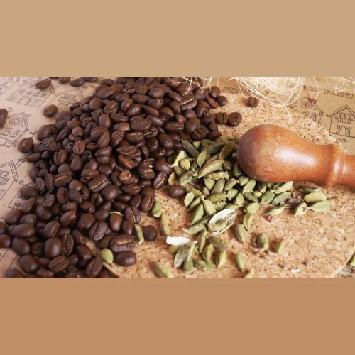 Coffee beans cardamom