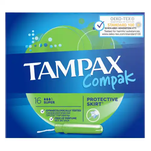 Tampons with Compak Super Applicator, 16 pcs. Buy for 3 wholesale, cheap -