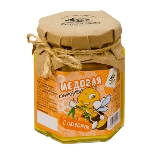 Honey composition with sea buckthorn 250 gr