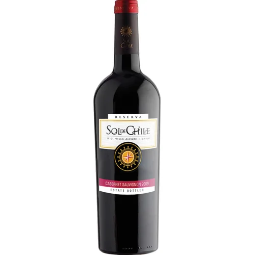 Wine protected name of the place of origin Dry red-weathered region Villa Alegre «Sol de Chile« Cabernet Sauvignon Reserve 13.5% 0.75