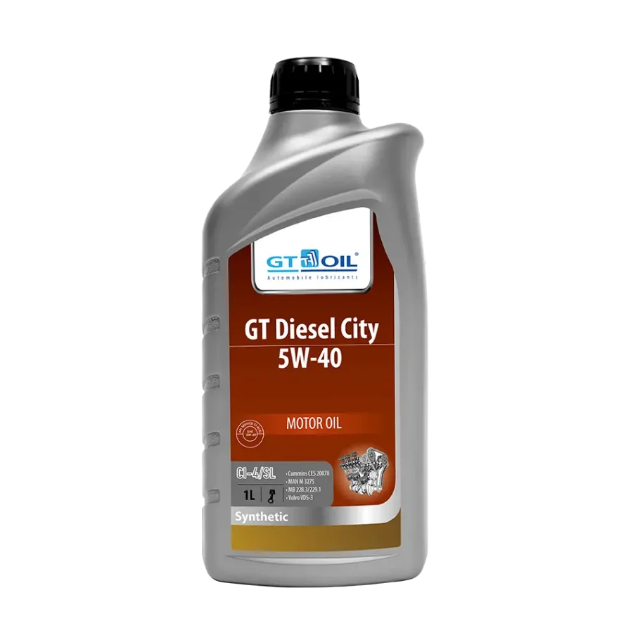 Моторное масло GT Diesel City, SAE 5W-40, API CI-4/SL, 1 л