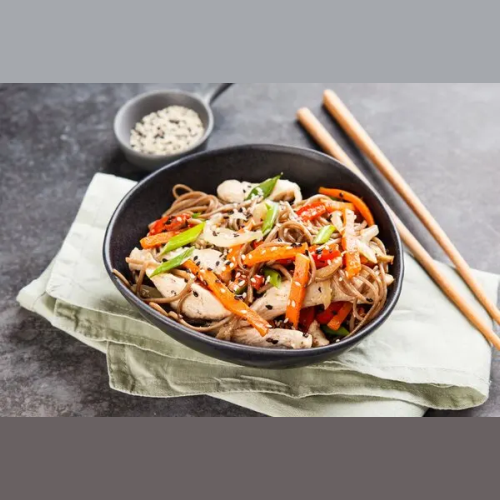 Buckwheat noodles with chicken Ice