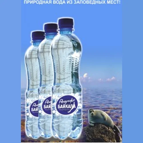 Артезианская вода "Родники Байкала", н/газ, 0.5л