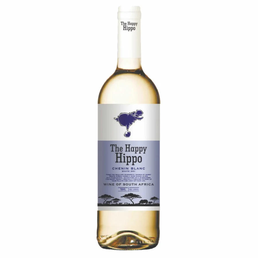Вино защищенного наименования места происхождения белое региона Вестерн Кейп  Хэппи  Хиппо Шенин Блан сухое  2020 11,5%  0,75