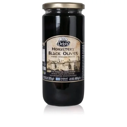Olives with a stone in brine Monastery DELPHI 480g