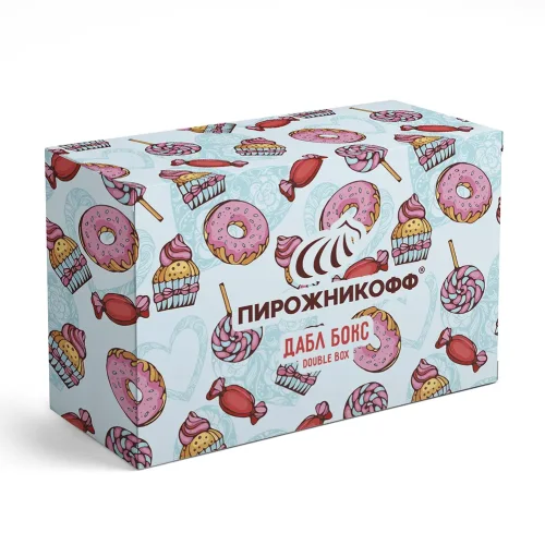 Candy Double Boxing Bird in Chocolate Mix Blue Packaging