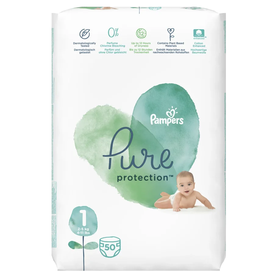 Diapers Pampers Pure Protection 2-5 kg