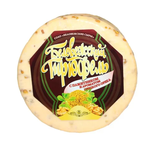 Cheese Belovezhsky Truffle with a fenugger and walnut aroma