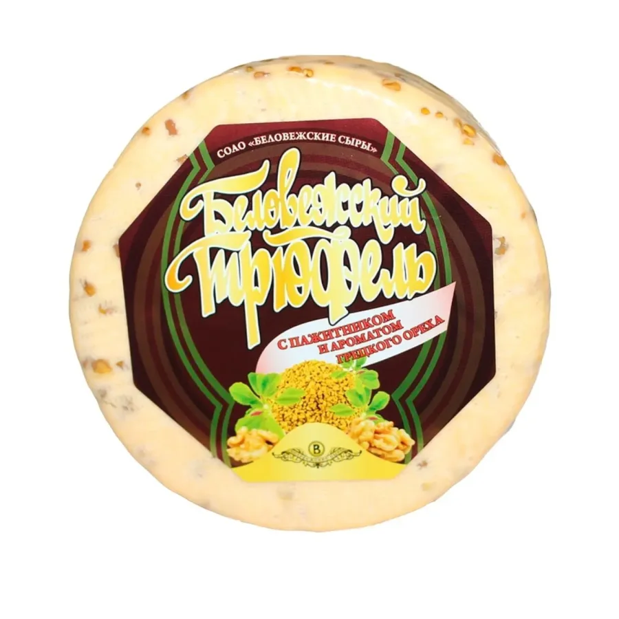 Cheese Belovezhsky Truffle with a fenugger and walnut aroma