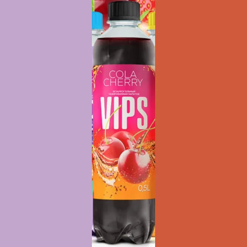 Non-alcoholic carbonated drink VIP`s Cola-Cherry 500 ml