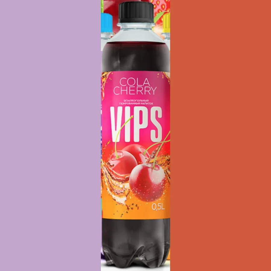 Безалкогольный газированный напиток VIP`S Cola-Cherry 500 мл