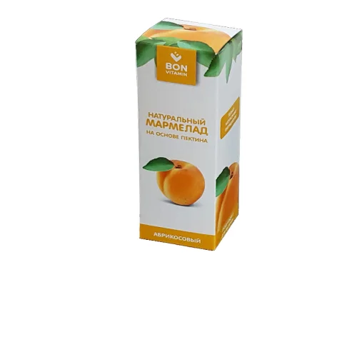 Natural apricot marmalade based on pectin