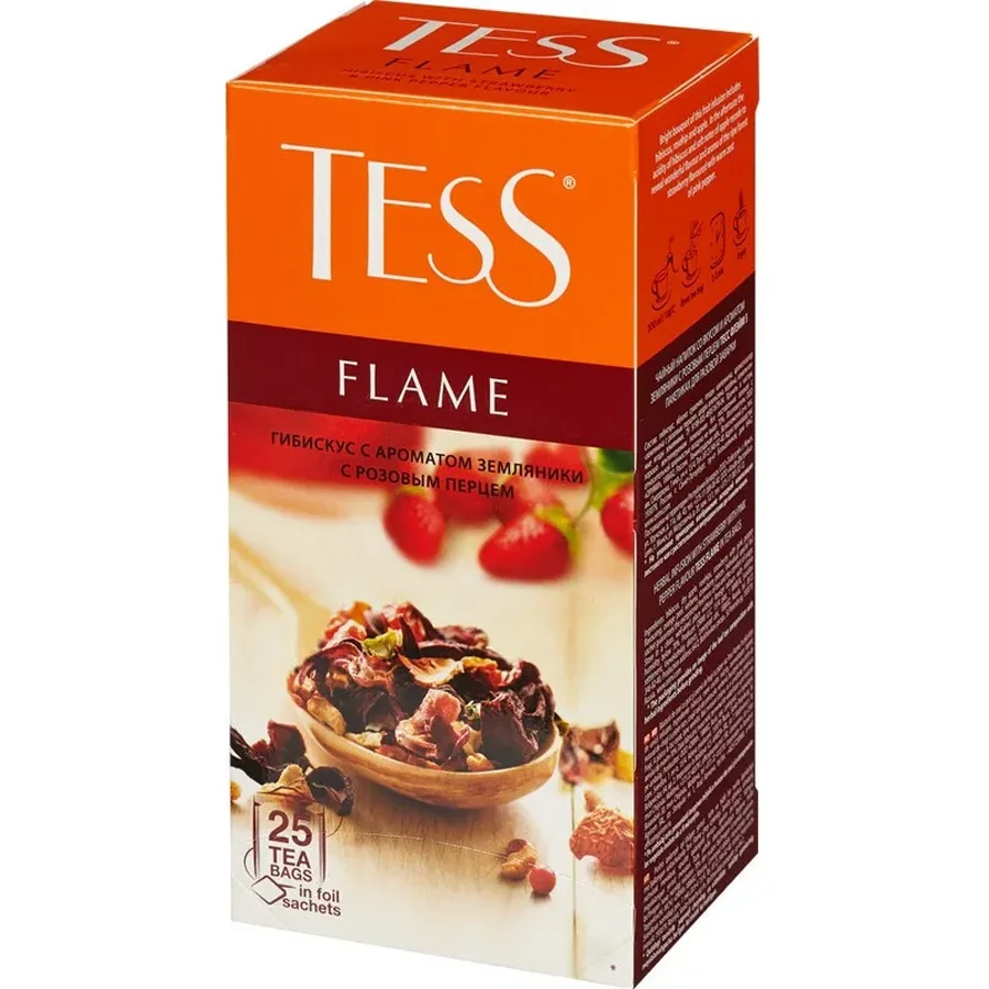 Tess Tea Flame Herbal Strawberry 25p. 1x10 
