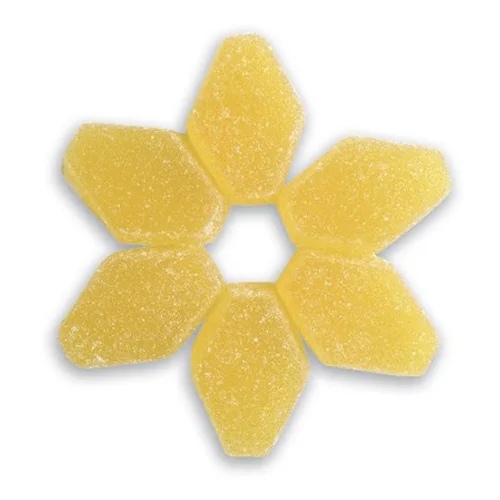 Jelly-shaped marmalade with lemon taste
