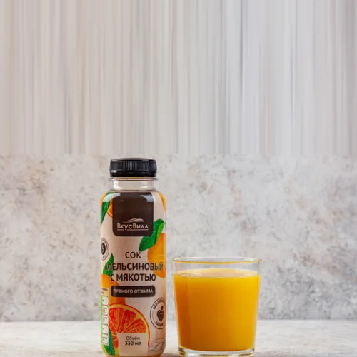 Juice orange straight spin, 330 ml