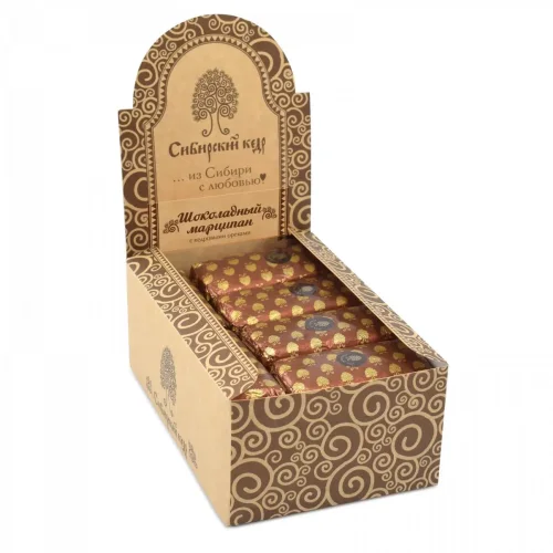 Cedar marzipan chocolate / bar / show box / 24 pcs / 1200 g