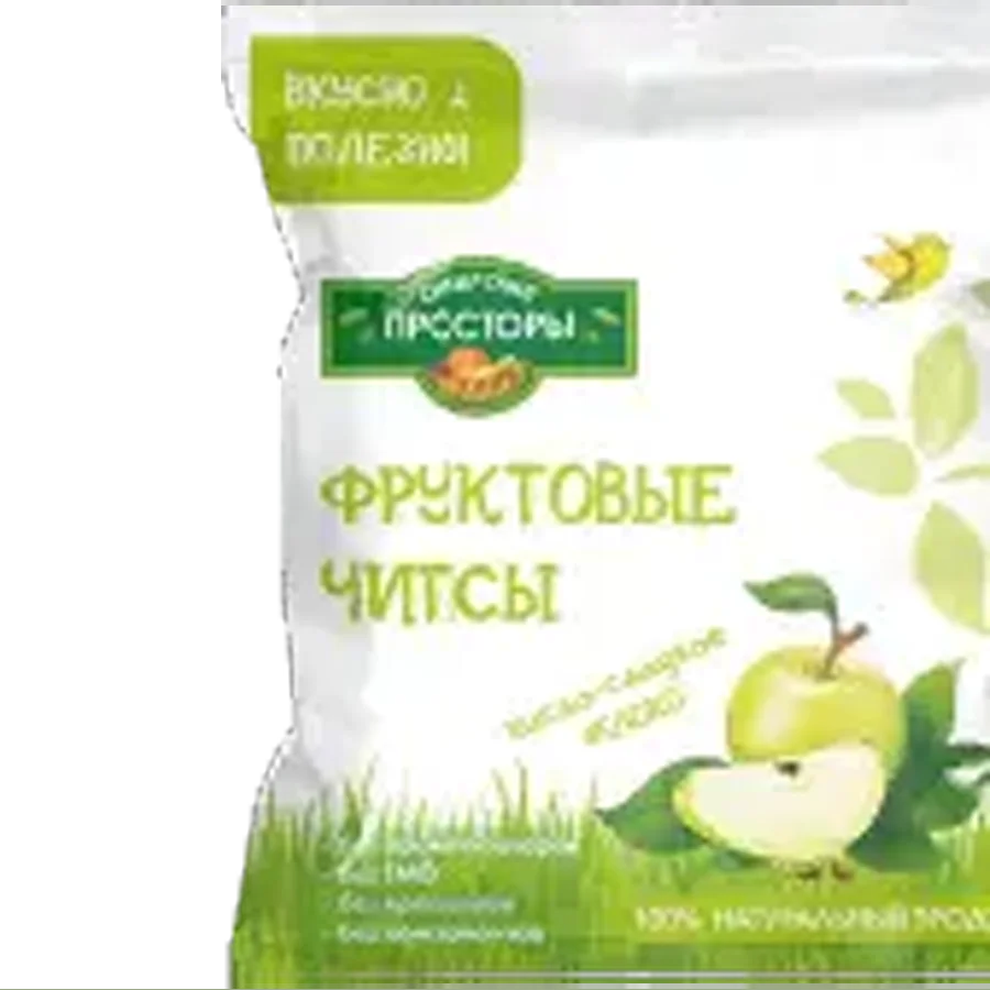 Чипсы яблочные кисло-сладкие  "Сибирские Просторы"(20 гр)