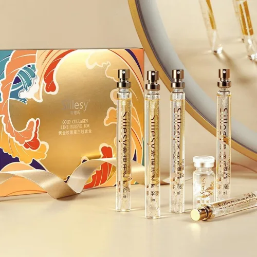 A set of serums with collagen and gold Sillesy