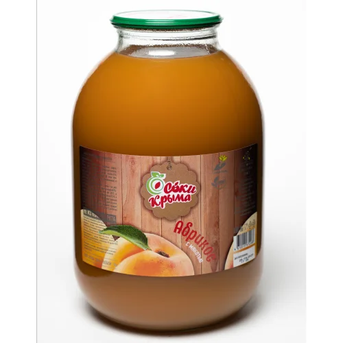 Apricot juice with pulp