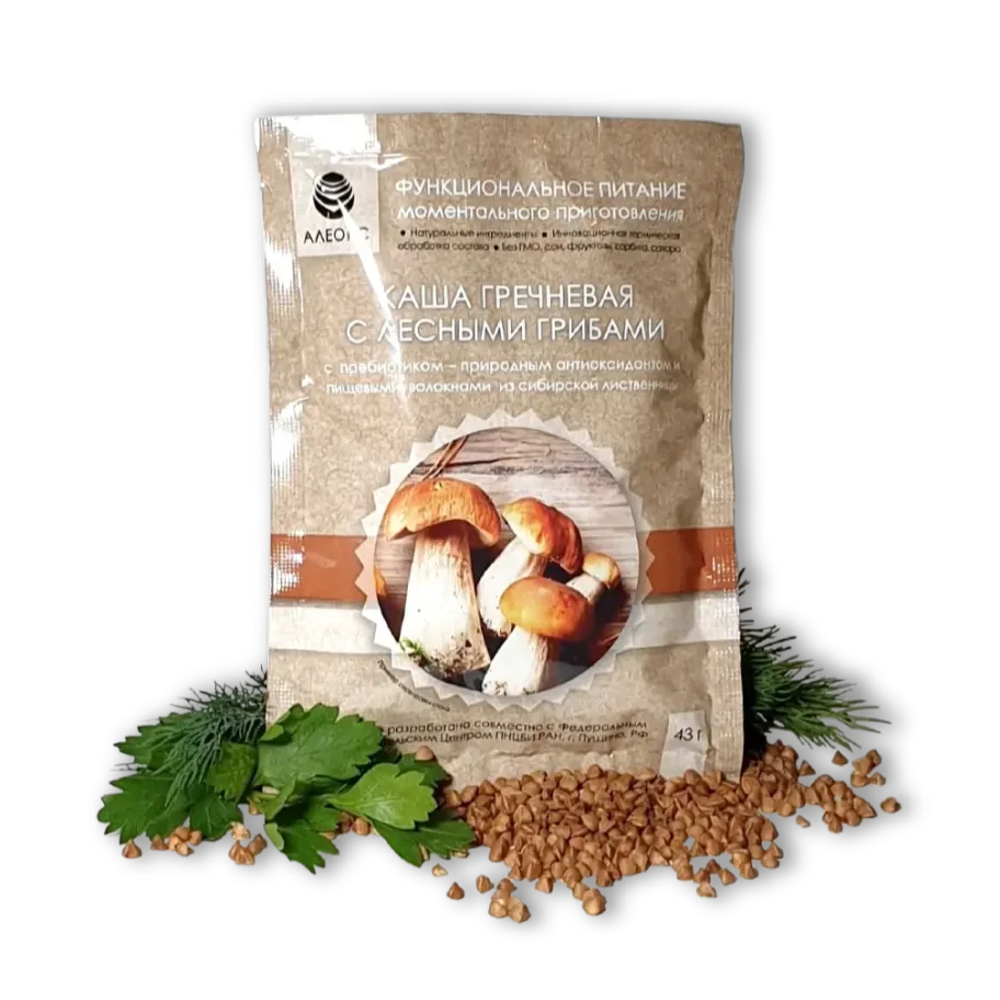 Buckwheat porridge with forest mushrooms «Aleox«
