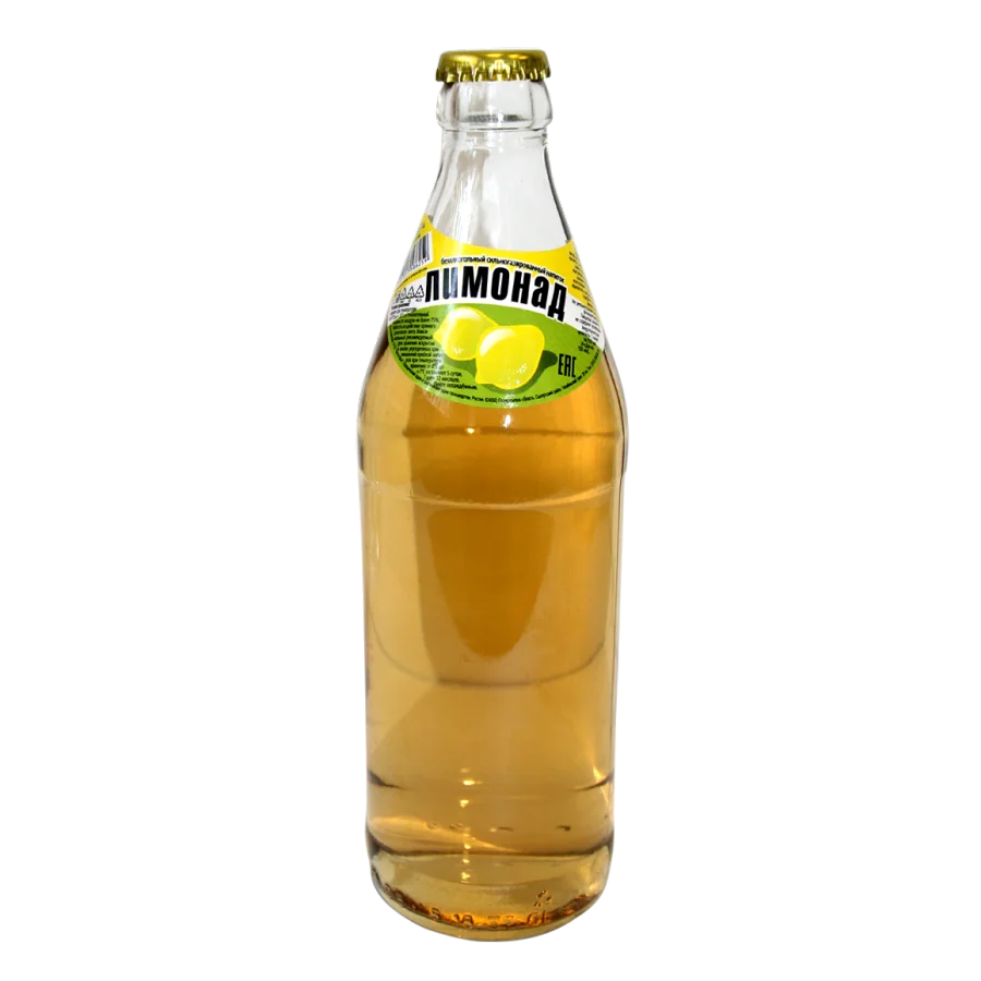 Lemonade Carbonated water 0.5liters in glass