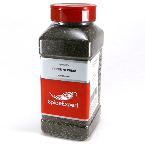 Pepper black crushed 500gr (1000ml) of the bank SPICEXPERT