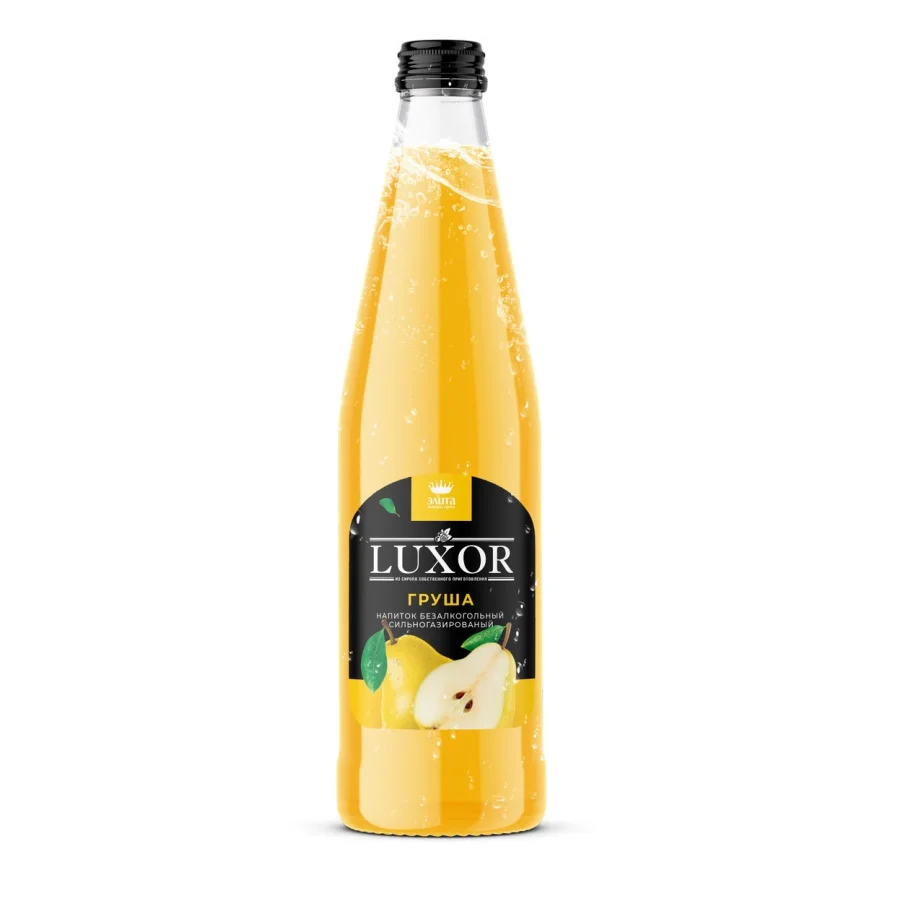 Безалкогольный напиток, лимонад, "Груша" LUXOR, стекло, 12 шт. по 0,5 л