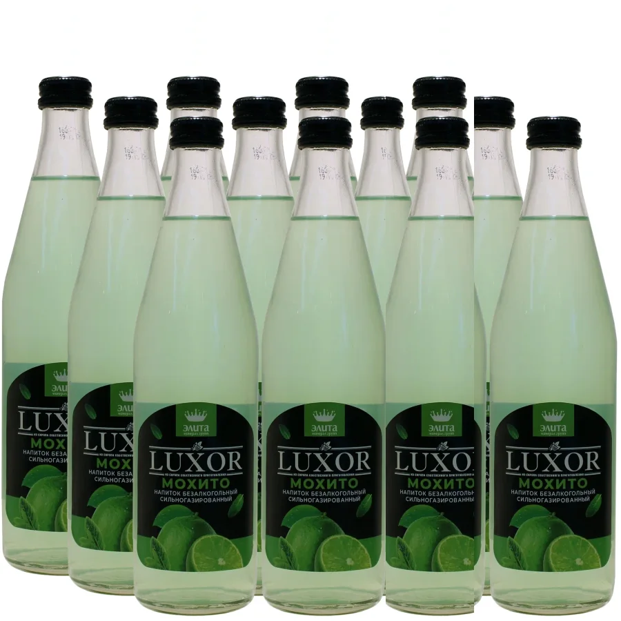 Carbonated drink LUXOR Mojito, glass, 12 pcs. 0.5 l