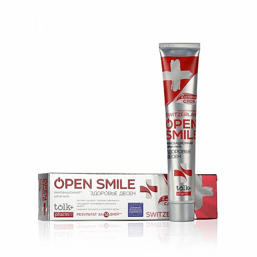 Зубная паста Open smile Traditions of Switzerland здоровье десен, 100 г