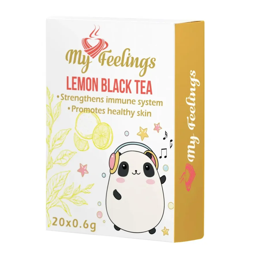 Экстракт китайского чёрного чая с лимоном Eternity растворимый, 12 грамм (20 стиков х 0,6 грамм)