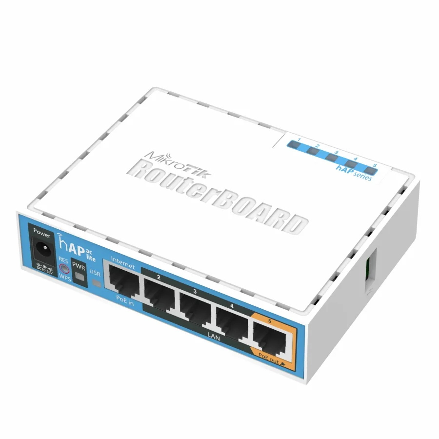 Mikrotik hAP ac lite Wi-Fi router, AC750, white [RB952UI-5AC2ND]