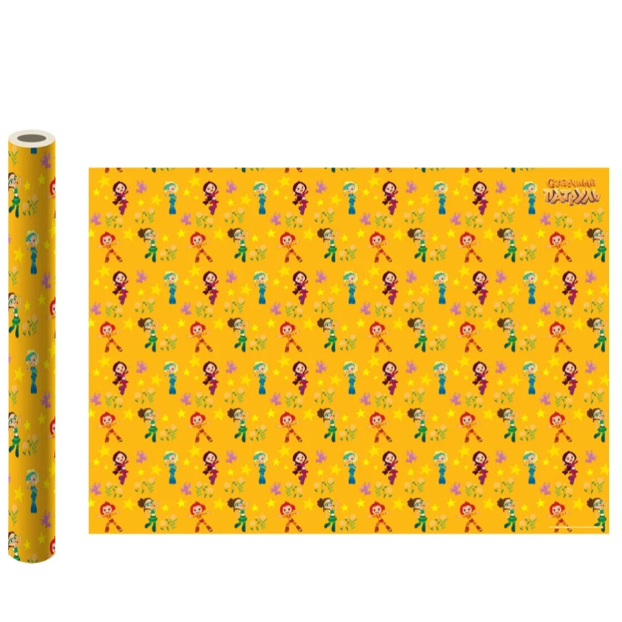 Fabulous patrol. Packaging paper (yellow), 700*1000 mm, 2 pcs per roll