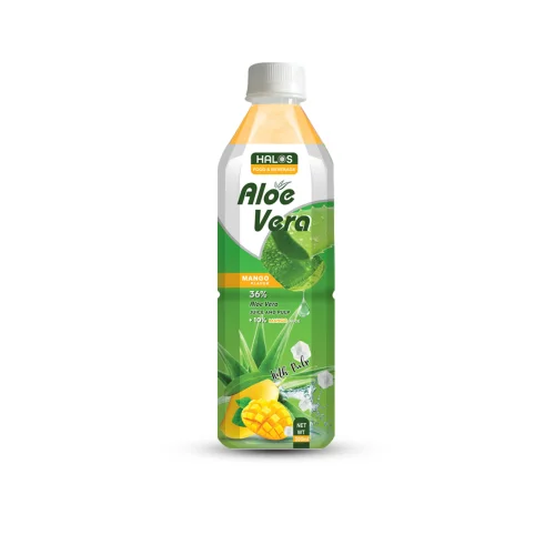 Halos/Оригинальный напиток из Алоэ Вера со вкусом манго во флаконе объемом 500 мл